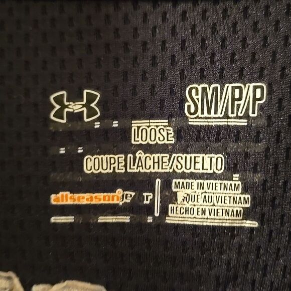 Under Armour Black Quarter-Zip Pullover Embrodered Red Logo Small Loose Women - Picture 5 of 16